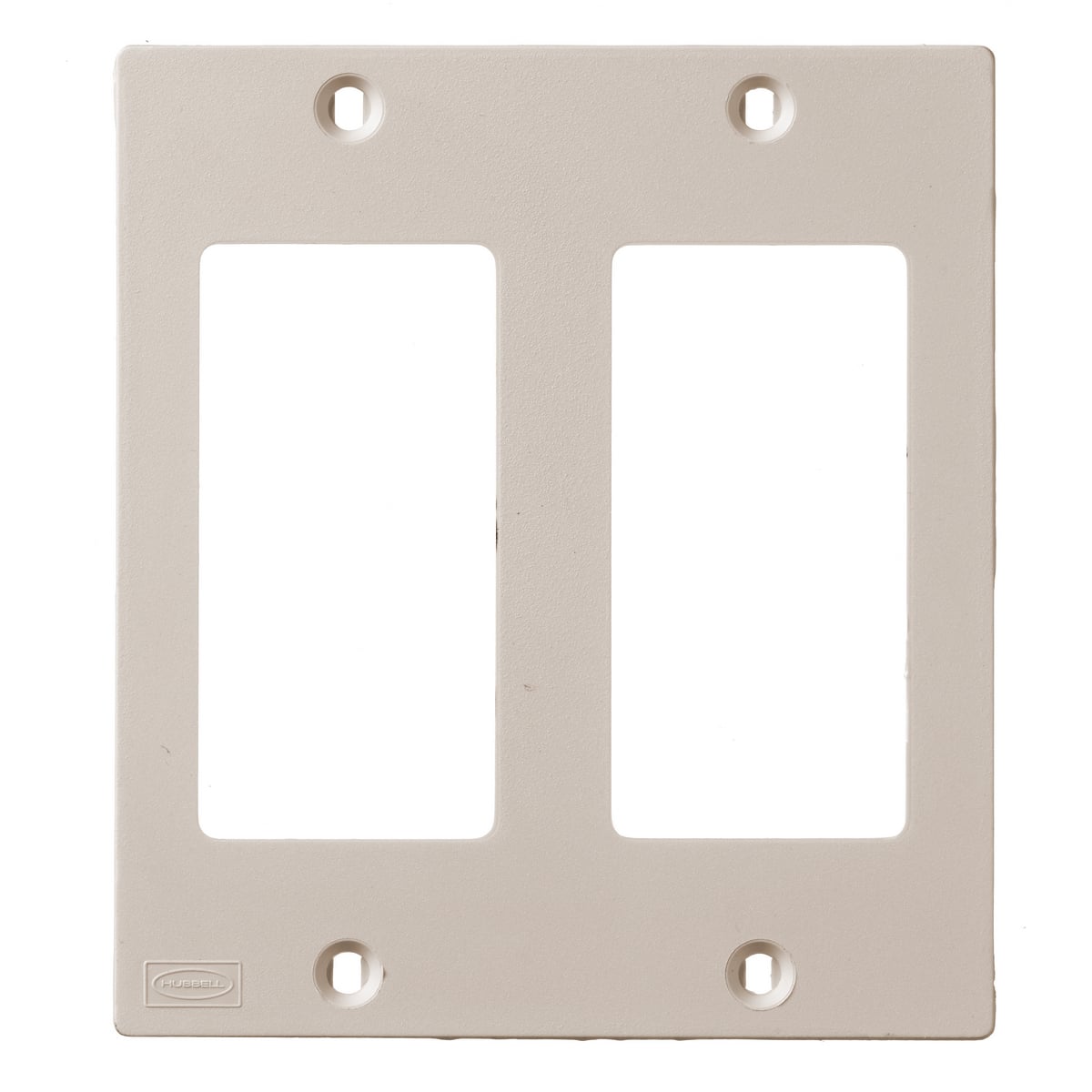 KP26AL KP Series Molded Non-Metallic Standard Face Plate, For Use With PT1, PP1, PL1, PW1 and PB2 Series Non-Metallic Raceway, Plastic, Almond