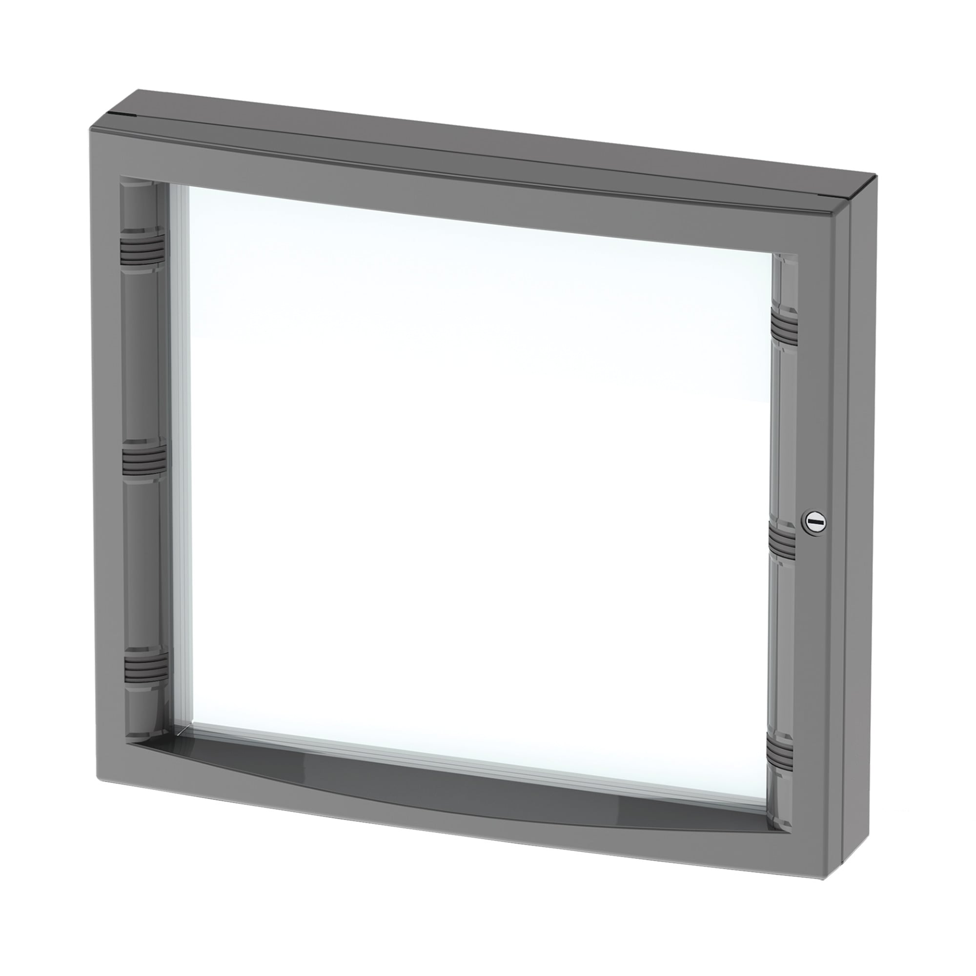 CWHD3136 C2 Deep Hinged Concept Window Kit, 9.96 in H x 10.86 in W, 12.2 in H x 14.17 in W x 3.31 in D, For Use With CONCEPT 310 x 360 mm Operator Interface Enclosures, Steel, Medium Gray, Textured