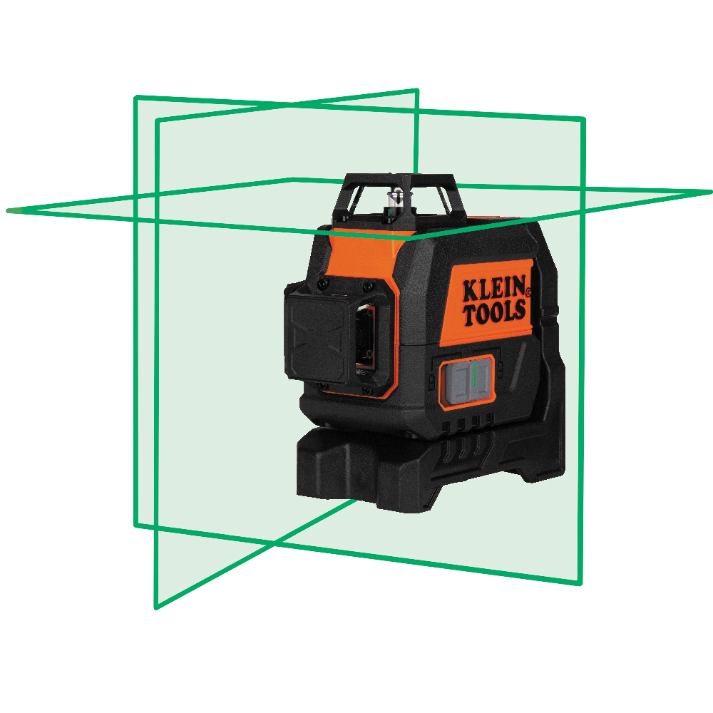 The Klein Tools Compact Green Planar Laser Level is a high-performance laser leveling and alignment tool for professionals. Clear, bright green 360-Degree lines in the X-, Y- and Z-planes project from this level. Equipped with an integrated magnetic mount and 1/4-Inch-20 tripod mounting threads, Klein's self-leveling laser level enables a multitude of alignment and layout applications.