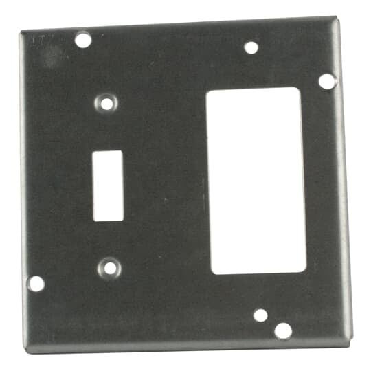 RSL-18 Steel City Surface Cover, 4-11/16 in L x 4-11/16 in W x 1/2 in D, Steel