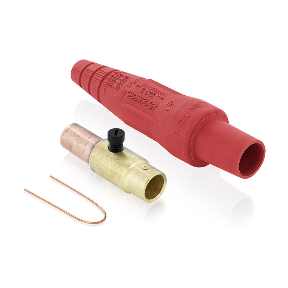 16D37-UR Rhino-Hide 16 Series 1-Pole Cam Type Taper Nose While-in-Use Detachable Female Plug, 12 to 24 V AC/DC, 400 A, 3/0 to 4/0 AWG Wire, Crimped Connection, NEMA 3R NEMA Rating