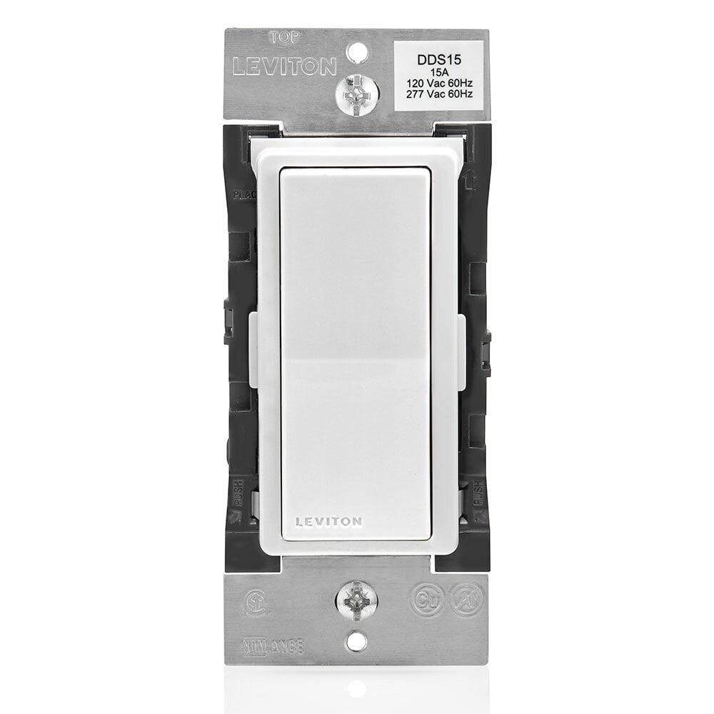DDS15-BDZ Decora Dual Voltage Multi-Location Digital Switch and Timer, 120/277 VAC, 1 Pole