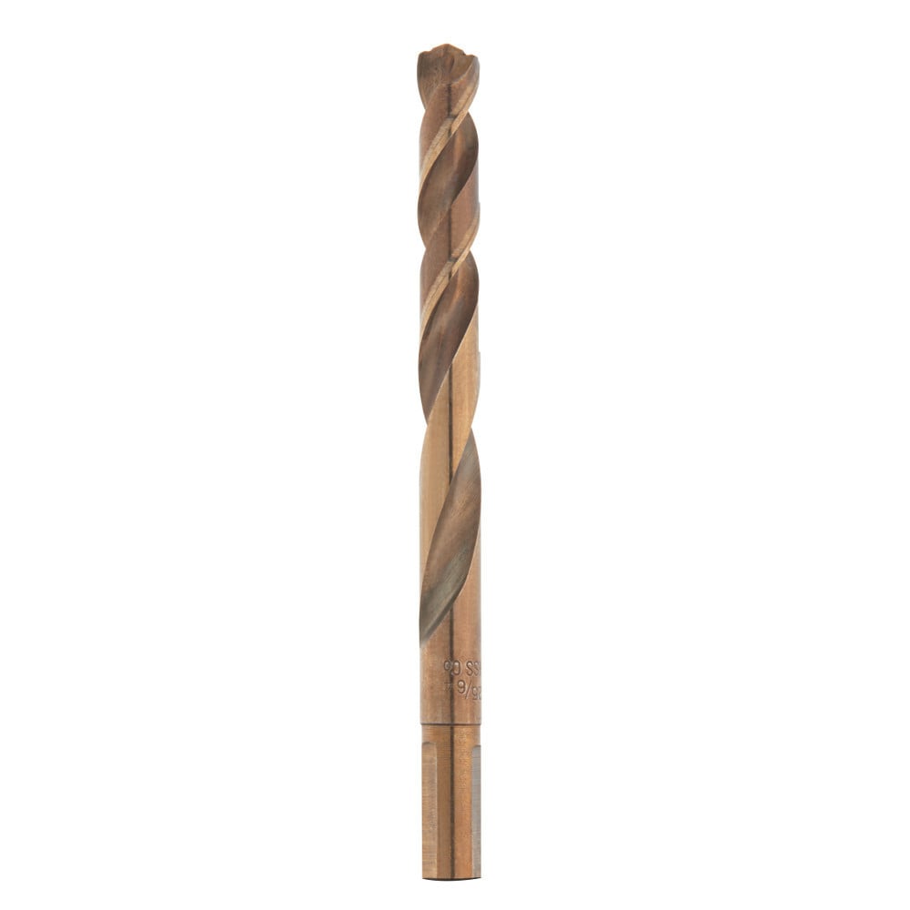 48-89-2322 Red Helix Jobber Length Twist Drill Bit, 25/64 in Drill - Fraction, 0.3906 in Drill - Decimal Inch, 135 deg Point, High Speed Cobalt, Uncoated