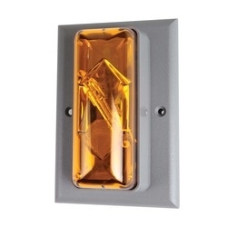89SMSTRA-AQ Strobe Beacon, 24 V AC/DC, Xenon Lamp, Amber, Surface Mounting, Specifications Met: UL 1638
