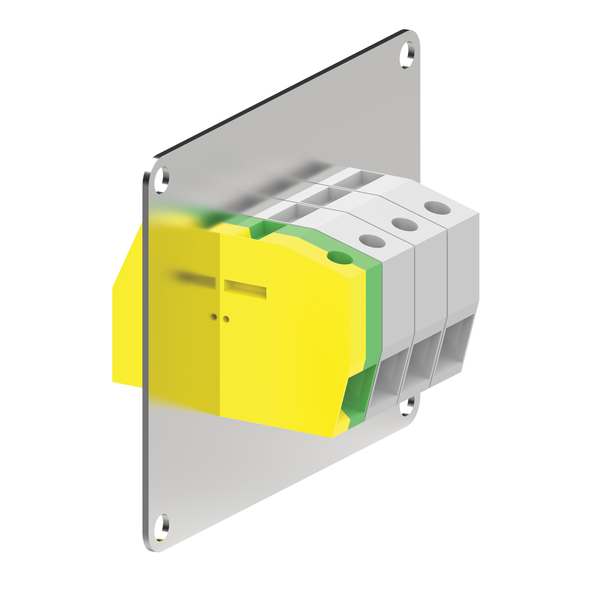 SEQUESTR ATBP100 A70D Terminal Block Plate, For Use With SEQUESTR External Disconnect Enclosures, Steel