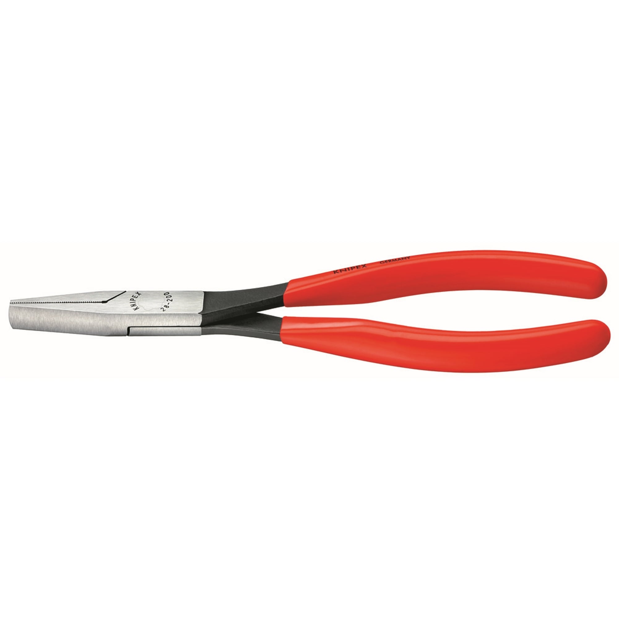 Flat Nose Assembly Pliers, 8 in., Plastic Coating