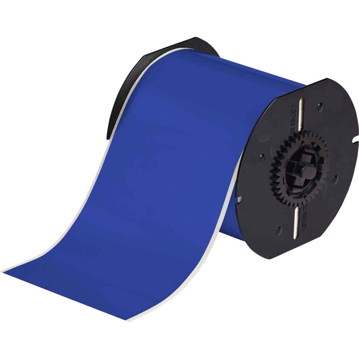 B30C-4000-595-BL B30 Thermal Transfer Vinyl Label, 4 in W, Blue, B-595 Vinyl