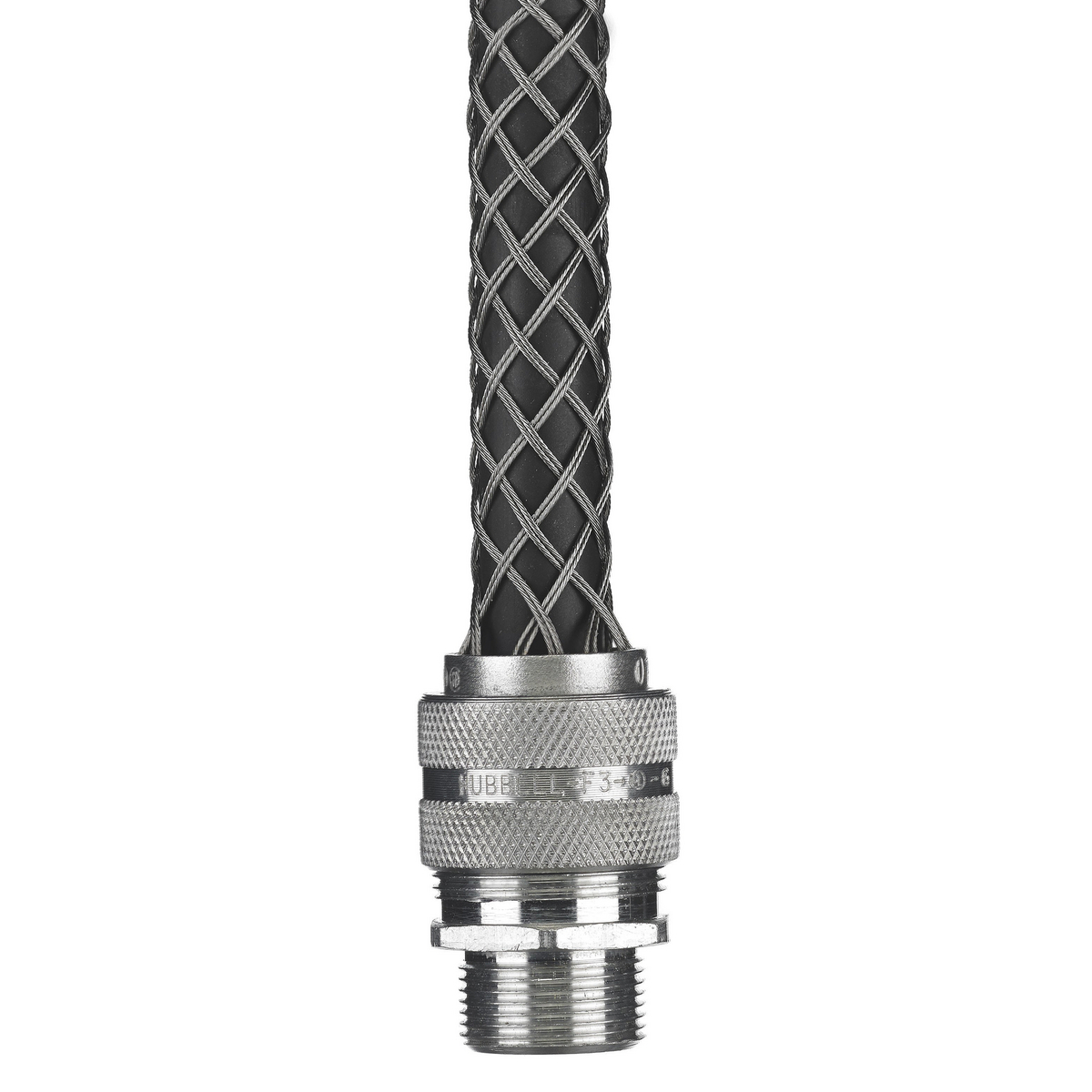 074M20010 Form 2 Liquidtight Metric Standard Duty Deluxe Cord Grip, 20 mm Trade, (1) Conductors, 1/2 to 5/8 in Cable Openings, Aluminum/Stainless Steel