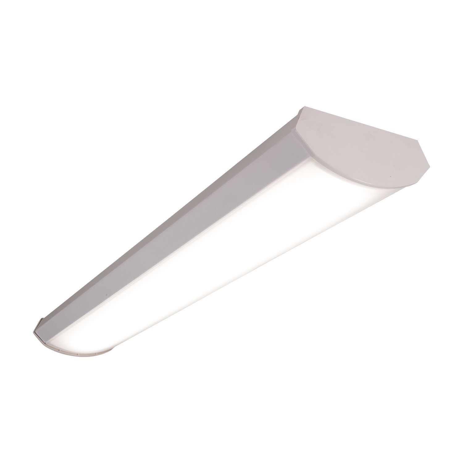 2WPLD2035R Metalux WPLD Low-Profile Rectangular Wraparound, 120 V, White Housing