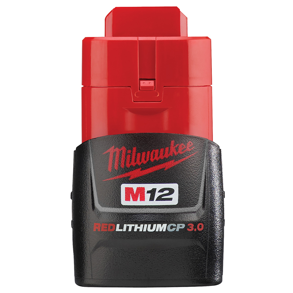 48-11-2430 M12 Redlithium Compact Battery Pack, 3 Ah Li-Ion Battery, 12 V DC Charge, For Use With M12 12 V Cordless Tools