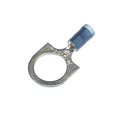 RB14-12 Sta-Kon RB Series Insulated Ring Terminal, 18 to 14 AWG Conductor, 1-1/4 in L, Insulation Grip Sleeve Barrel, Copper, Blue