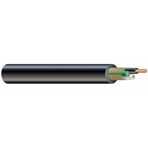 SOOW/SOW Cord, 8 AWG, 3 Conductors, Black, 500 Foot Reel
