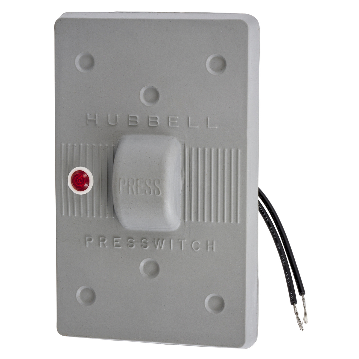 HBL1785 1-Outlet Weatherproof Molded Wallplate, 4.63 in L x 2.94 in W, Neoprene