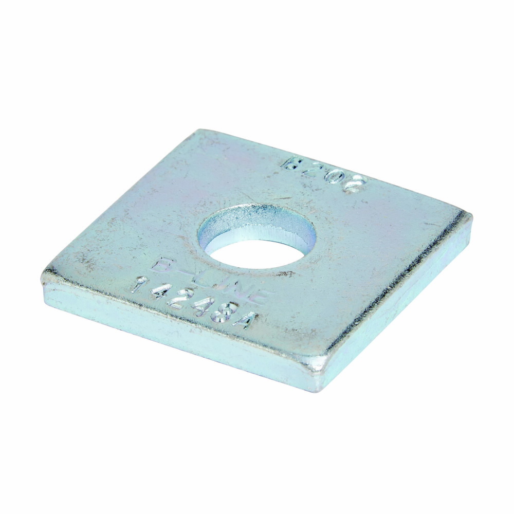 B202GRN Square Washer, 1/2 in, 9/16 in ID, Steel