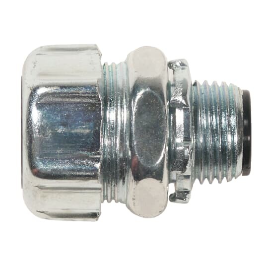 5333-HT T&B High Temperature Insulated Straight Conduit Connector, 3/4 in Trade, Steel, Clear Chromate Coated/Zinc Plated