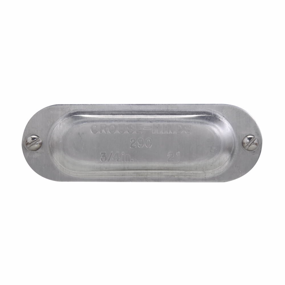 889 Condulet Mark 9 Cover, 2-1/2 in Hub, For Use With Rigid Conduit, Sheet Aluminum, Natural