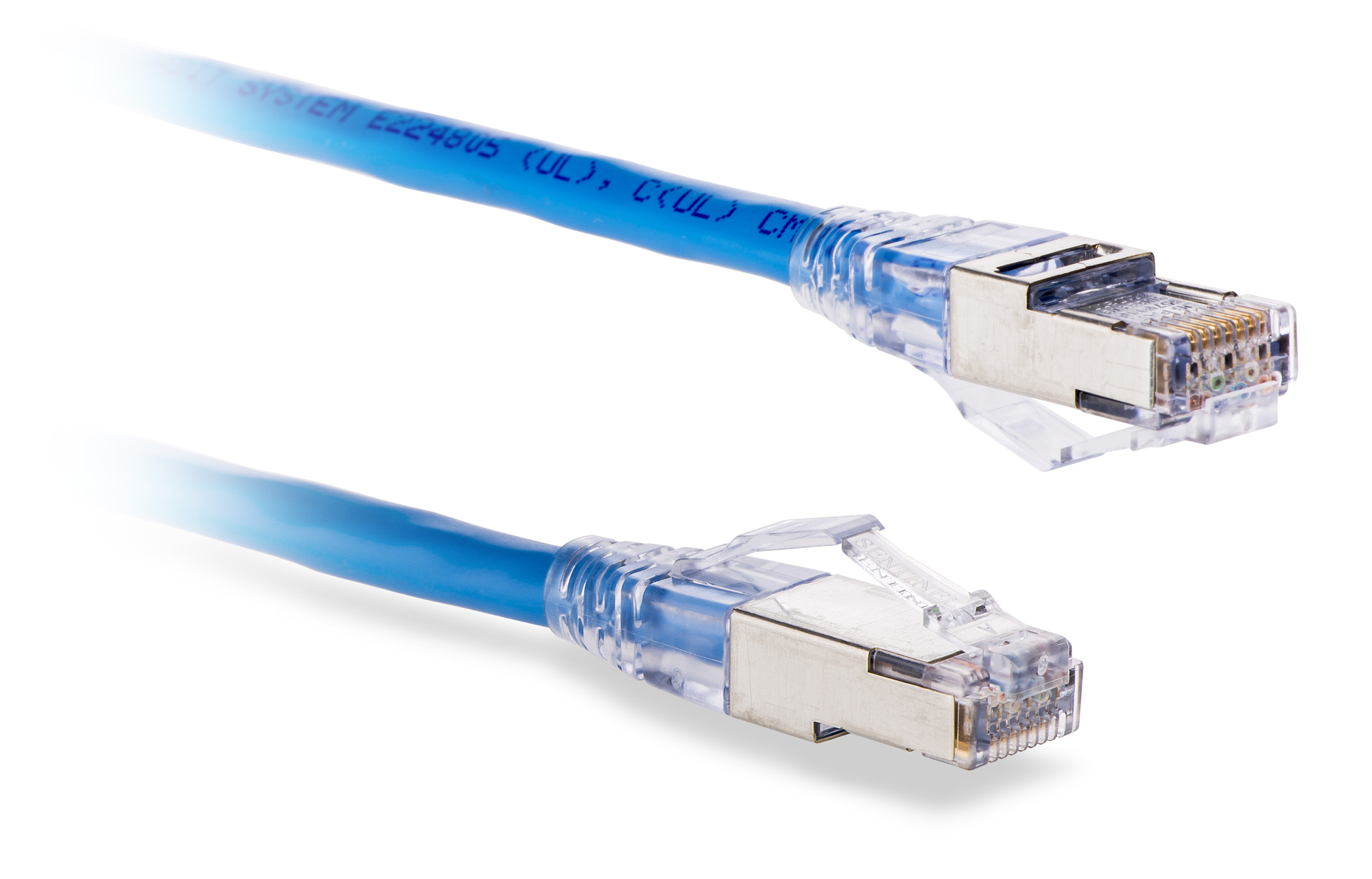 Category 6A F/UTP Patch Cord Snag-Proof Boot, Blue 3 Ft.