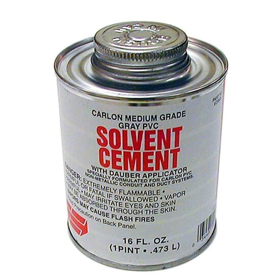 VC9924-24 Carlon Regular Conduit Cement With Dauber Applicator, 8 oz Can, Liquid Form, Gray