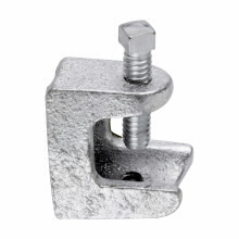 530 Insulator Support Beam Clamp, 3/4 in Conduit, 1/2 in THK Flange, 230 lb Load, Malleable Iron, Zinc Plated