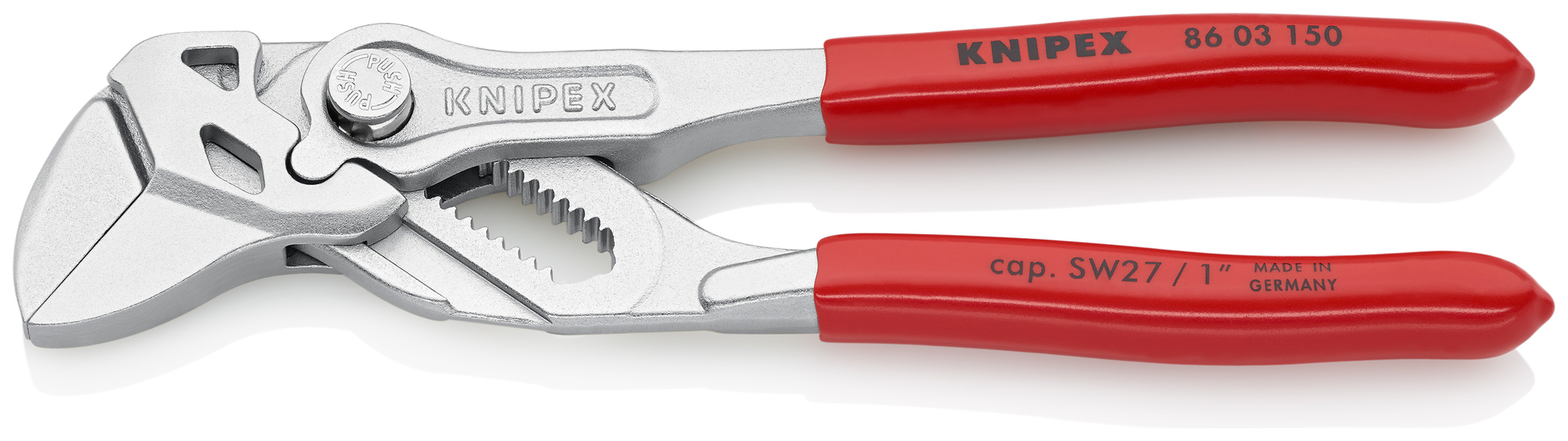 Pliers Wrench, 6 in., Plastic Coating