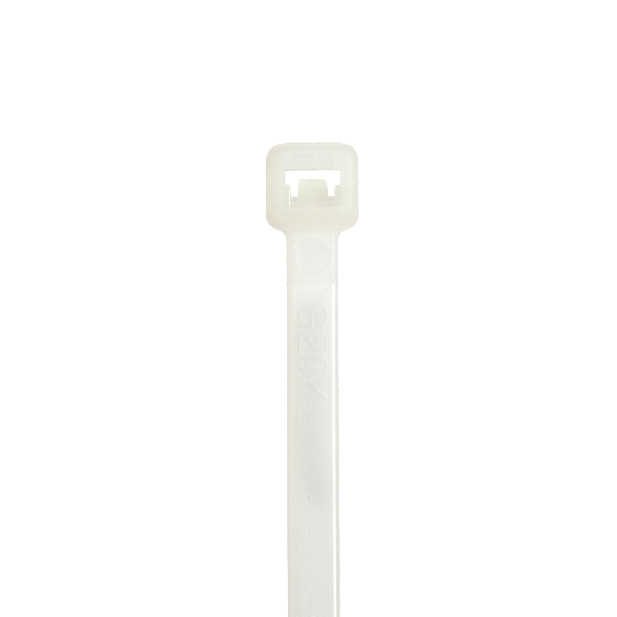 StrongHold S36-175-L Cable Tie, Natural, PA 6.6, 175lb Min Loop Tensile, 35.91"