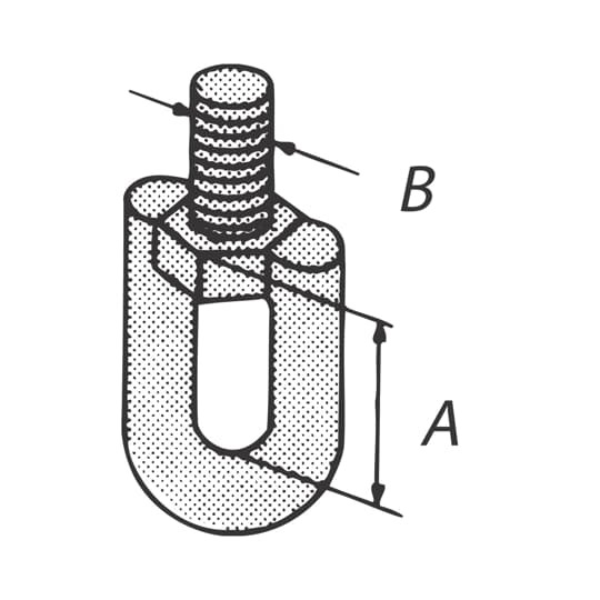 E130-1/2 Superstrut E130 Swivel Eye, For Use With Metal Framing System, Steel, GoldGalv