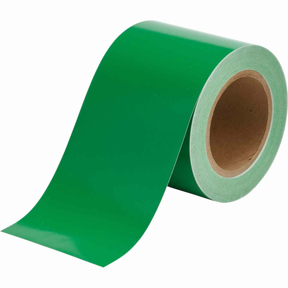 105574 Permanent Acrylic Pipe Banding Tape, Green, 30 yd L x 4 in W x 0.004 in THK, B-946 Vinyl