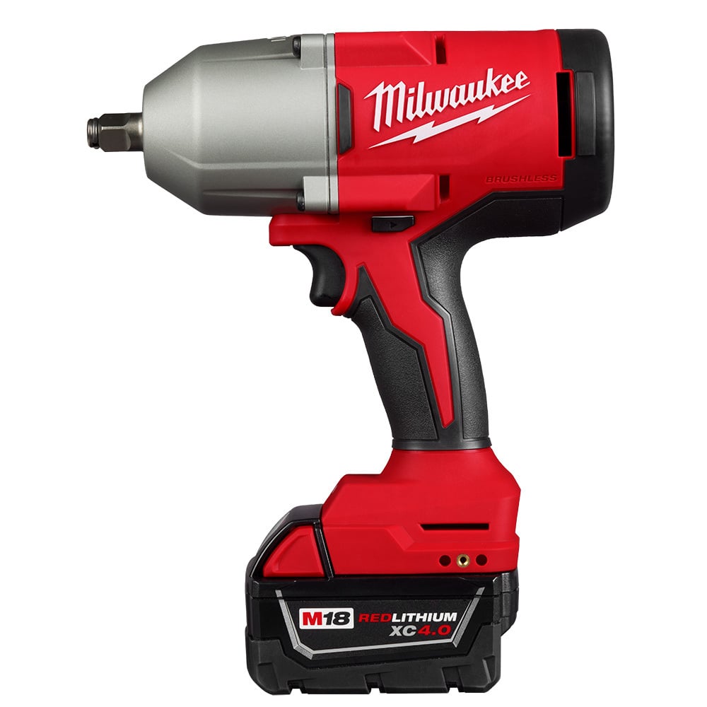 2666-21B M18 High Torque Impact Wrench, 1/2 in Drive, 2000 ipm, 800 ft-lb Fastening/1200 ft-lb Nut-Busting Torque Rating, 18 V, 8.75 in OAL