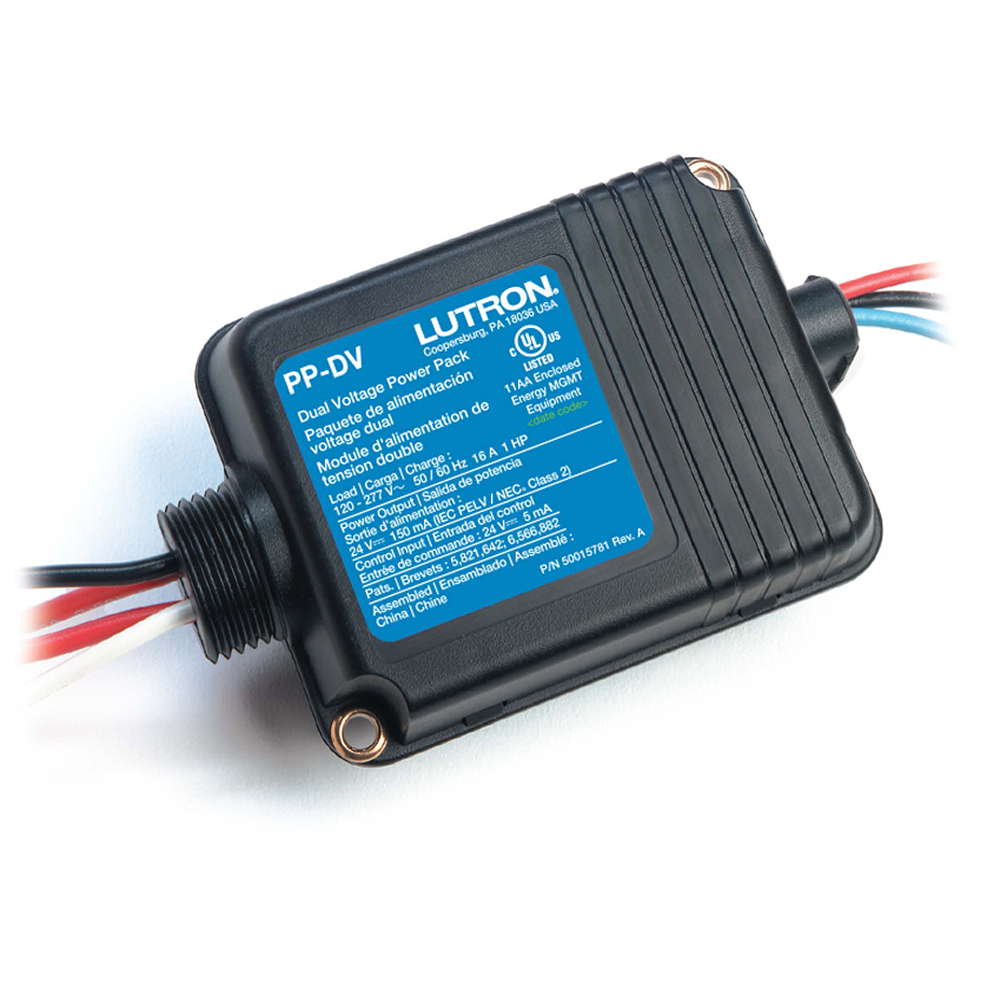 UPP-DV Dual Voltage Power Pack, BAA Compliant, 120-277V, Relay Contact Rating, 16 Amp Lighting or 1 hp Motor