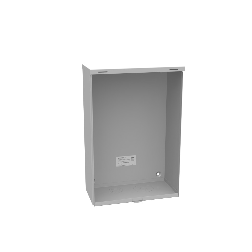 18x6x12 Hinge Cover Type 3R UL Listed Steel Knockouts ANSI 61 Gray Formed Hinges Padlocking Flip Latch Emboss Mounting Holes in Back