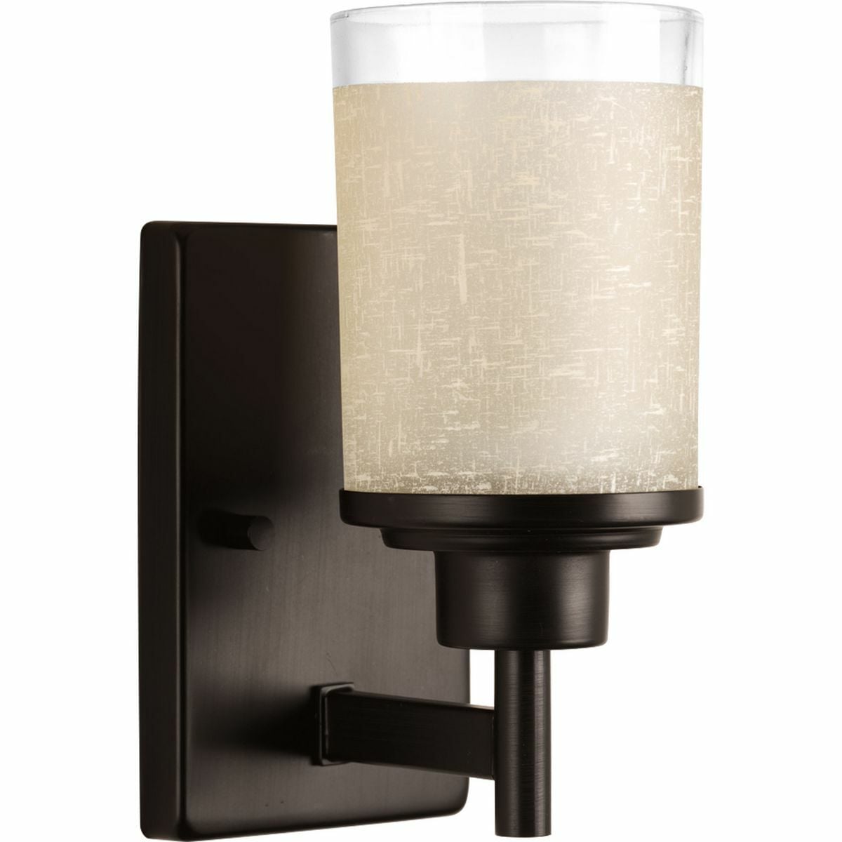 P2959-20 Alexa Farmhouse/Mid-Century Modern/Transitional Bath and Vanity Fixture, (1) A19 Lamp, 120 V AC, Antique Bronze/Painted Housing