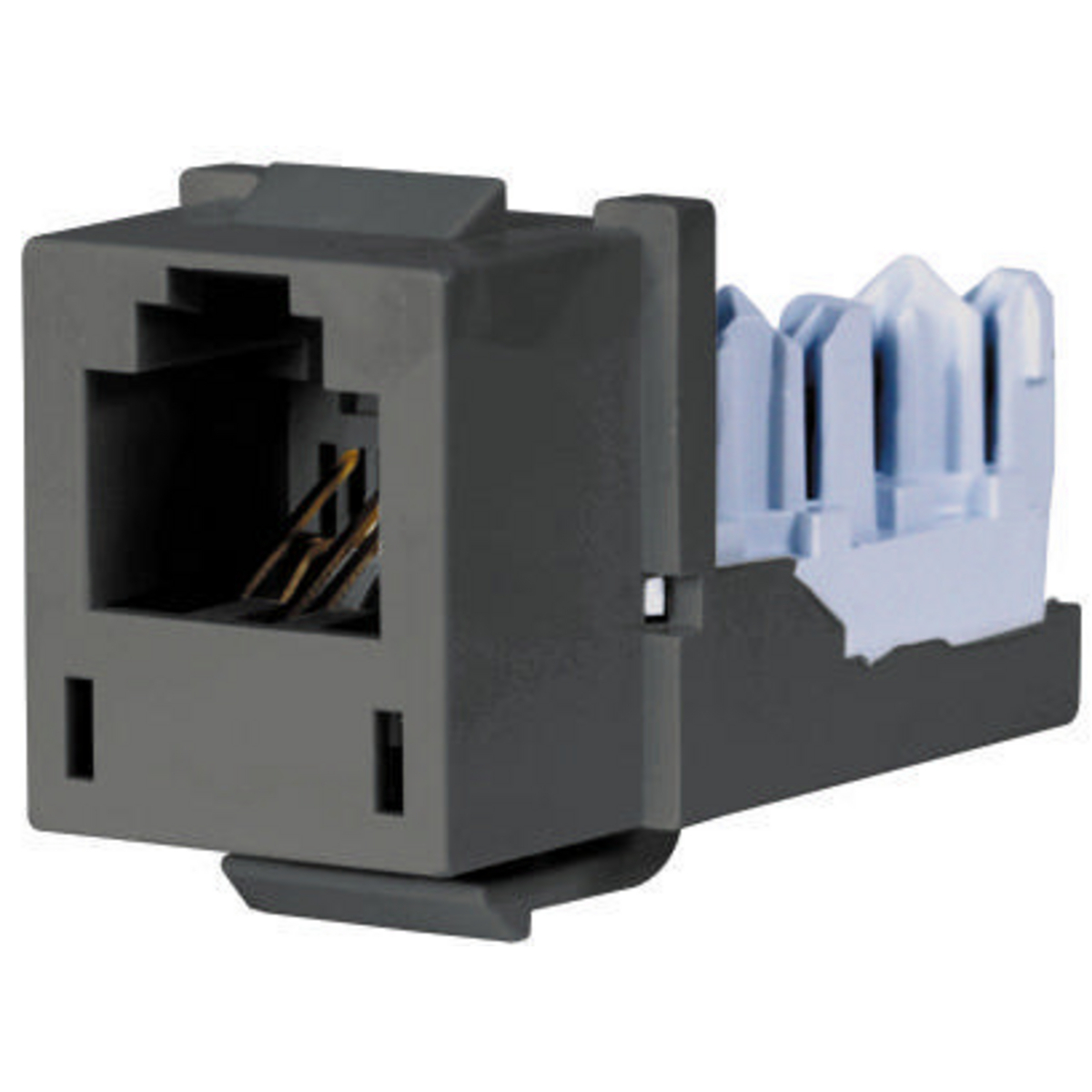 HXJUGY Standard Keystone Jack, 6-Position USOC Module, Gray