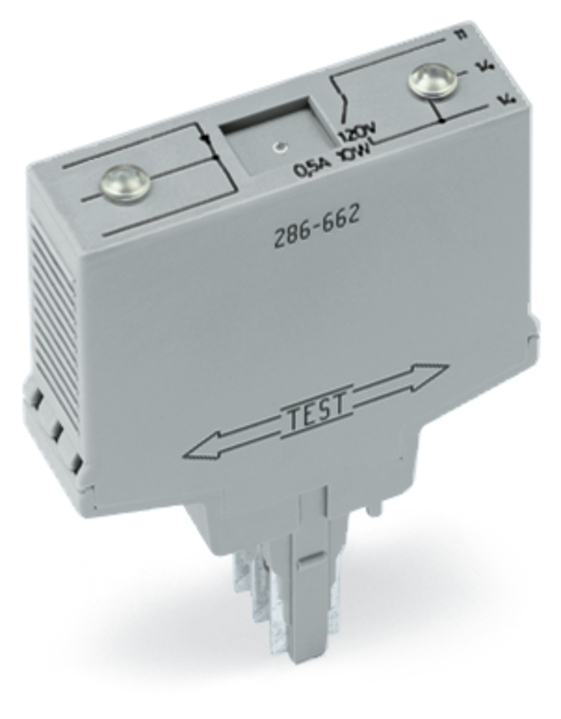 Current flow monitoring module; DC currents; Monitoring range: 0.4 A  3.5 A; 1 make contact; light gray