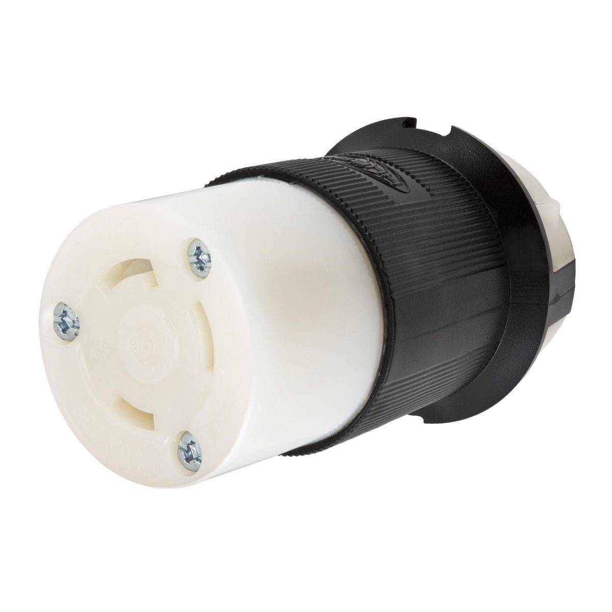 hbl2623st Locking Device, 250 V, 30 A, 2 Poles, 3 Wires, Black/White
