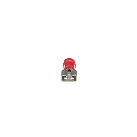 18RA-250FCP Sta-Kon Female Disconnect, 16 to 14 AWG Conductor, 0.25 in W x 0.032 in THK Tab, Brazed Seam Barrel, Brass, Red, Insulated