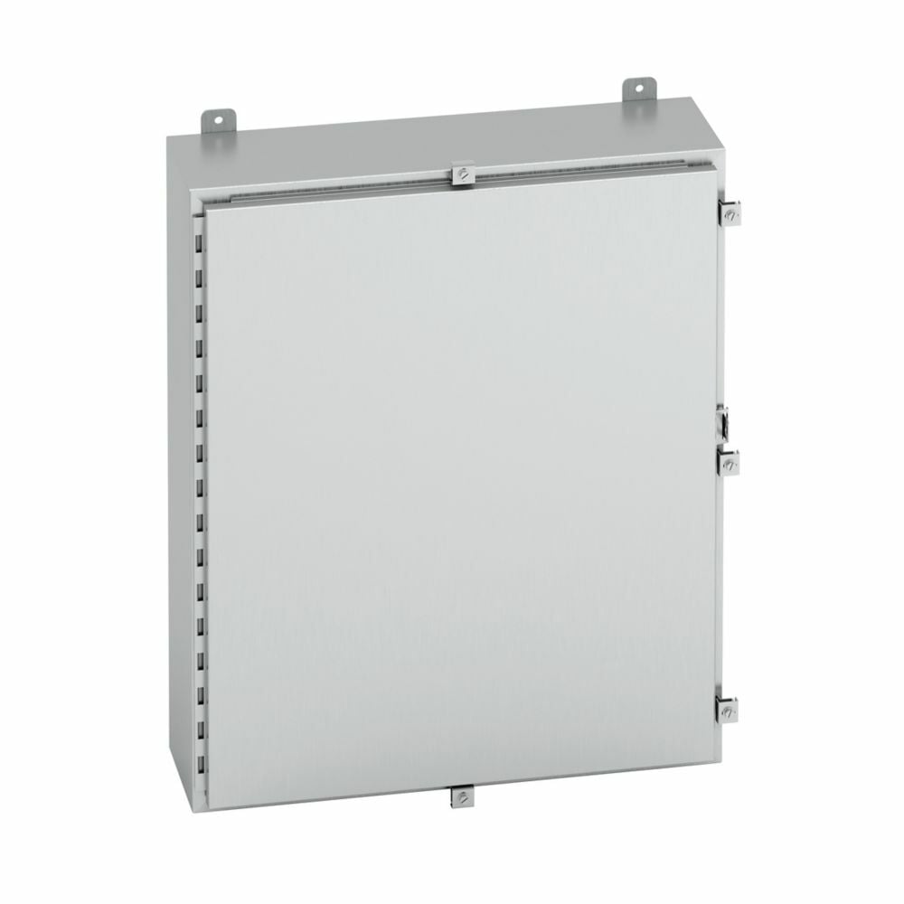 30208-4XA 1-Door Electrical Enclosure, 20 in W x 8 in D x 30 in H, NEMA 4X/IP66 NEMA Rating, Aluminum