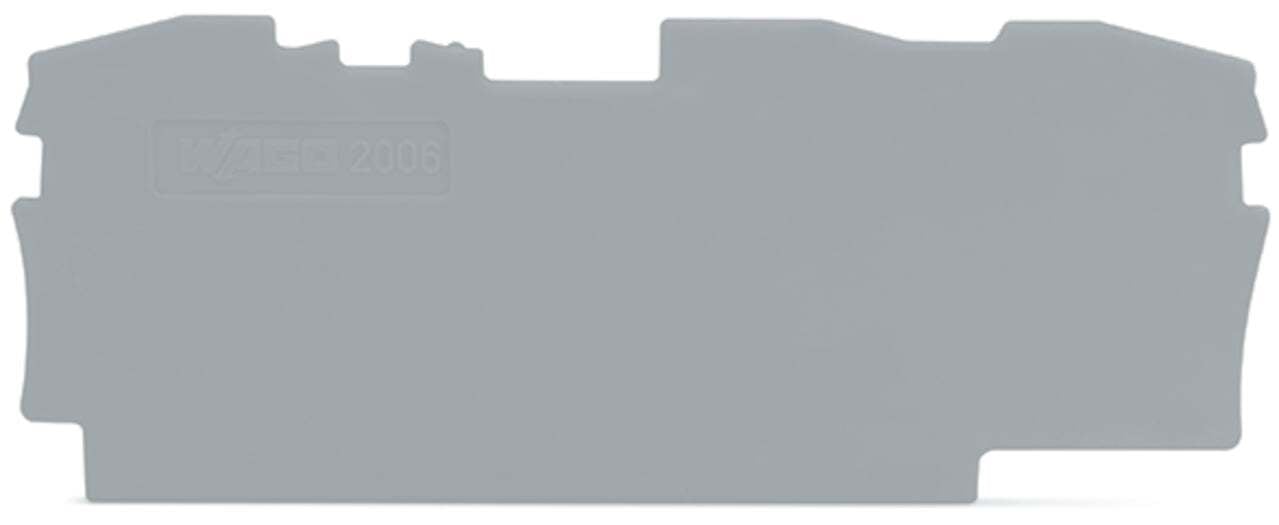 2006-1391 Half Sine End and Intermediate Plate, Polyamide, Gray