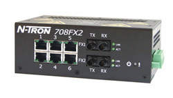 708FX2 Managed Industrial Ethernet Switch, ST 2km