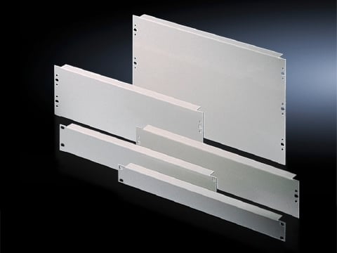 7152035 2U Blanking Panel, 19 in W x 88 mm H, Sheet Steel, Light Gray