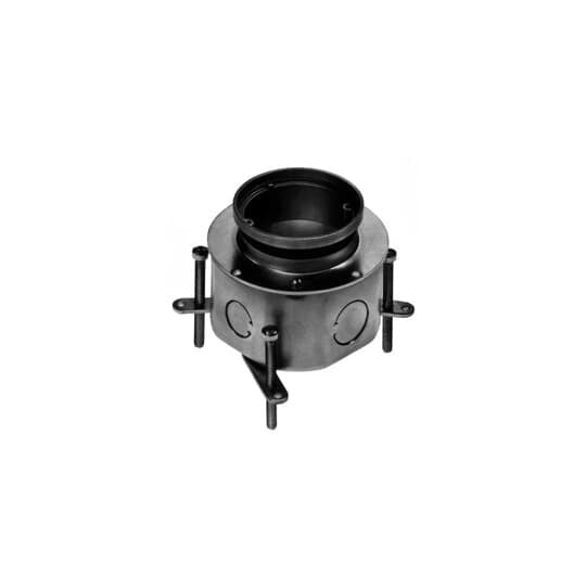88-S Steel City Flush Service Shallow Floor Box, Stamped Steel, 23 cu-in Capacity, 1 Gang, 9 Knockouts, 5-3/4 in L x 2-3/4 in D