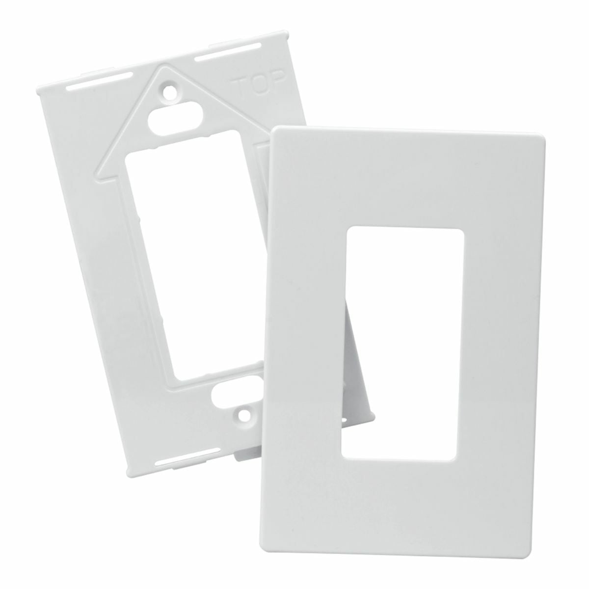 PJS265W Arrow Hart Medium Size Decorative Wall Plate, 5 Gangs, Mid, Polycarbonate, White