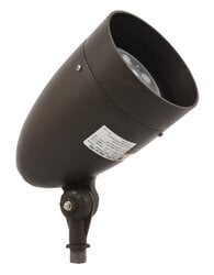 BULLTFL1A/020UNV750/MF/BZ/60180 ValueLED Bullet Non-Dimmable Floodlight, LED Lamp, 20 W Fixture, 120 to 277 VAC, Bronze Powder Coated Housing