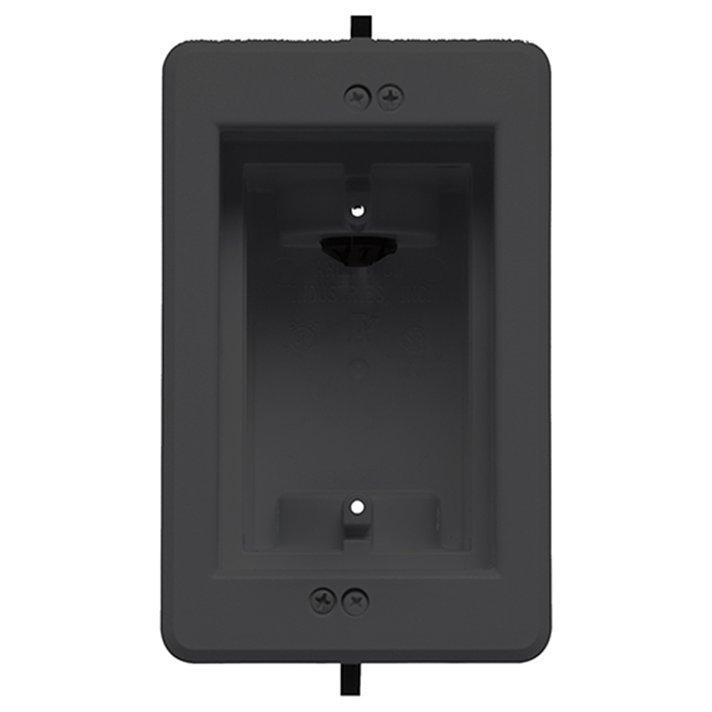  1-Gang Recessed Electrical Box; 21 Cubic-Inch, Black