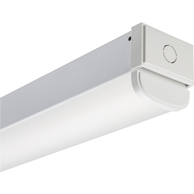 CLX L48 3000LM SEF RDL MVOLT GZ10 40K 80CRI WH Rectangular Standard Efficiency Linear Strip Light Fixture, LED Lamp, 20.32 W Fixture, 120 to 277 V AC, High Gloss Baked White Polyester Housing