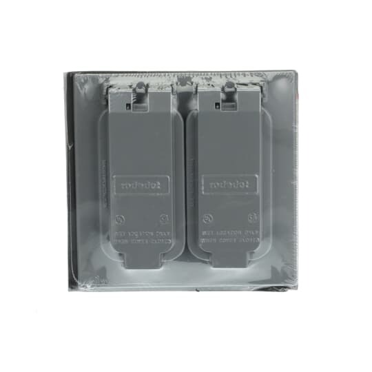 2CCD Red Dot Dry-Tite Weatherproof Receptacle Cover, Die Cast Aluminum