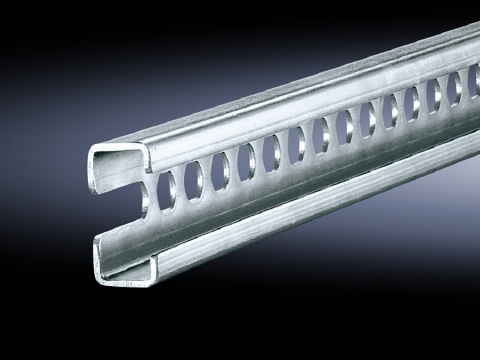 4944000 Type C Mounting Rail, 22 in L, For Use With SZ, VX, SE, TS Series 600 mm W x 600 mm D Enclosure, Sheet Steel
