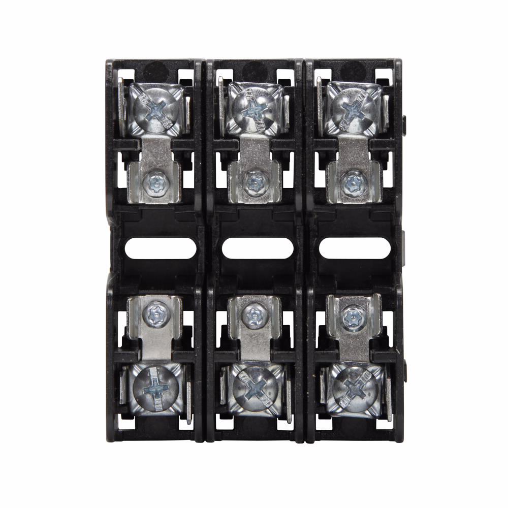 Eaton Bussmann series BMM fuse blocks, Fuse Blocks, 30 A, Three-pole, 200 kA, Pressure plate/quick connect, 200 kAIC, 600 V