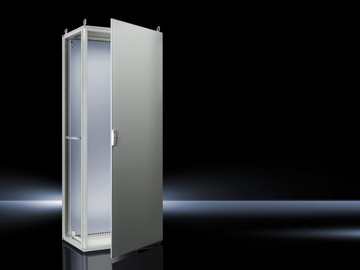 8665500 TS 8 1-Door Baying System Enclosure, 24 in W x 20 in D x 63 in H, NEMA 12/IP55, Carbon Steel