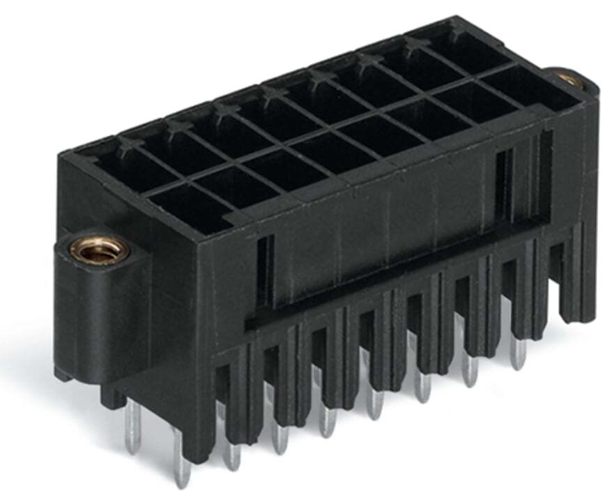 713-1411/107-000 Straight THT Male Header, 250 V, 22 Positions, 0.138 in, Polyphthalamide