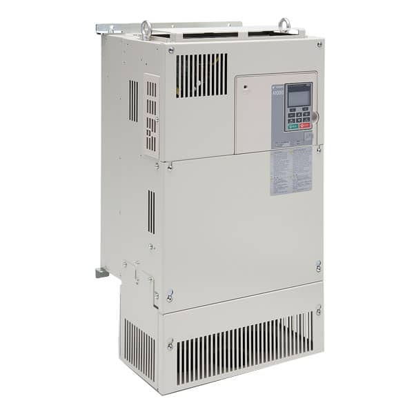 CIMR-AU4A0088FAA A1000 Variable Frequency Drive, 380 to 480 V AC, 88 A, 60 hp, 12.95 in W x 10.16 in D